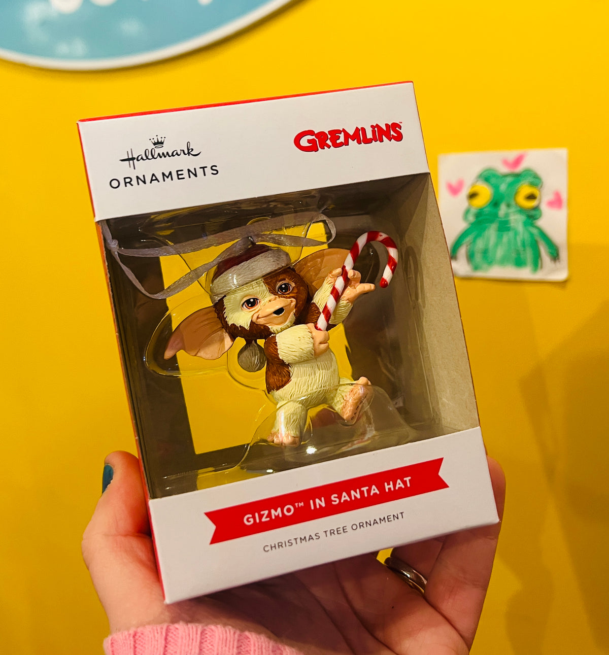 Gremlins Christmas - Gizmo the Mogwai Candy Cane Ornament