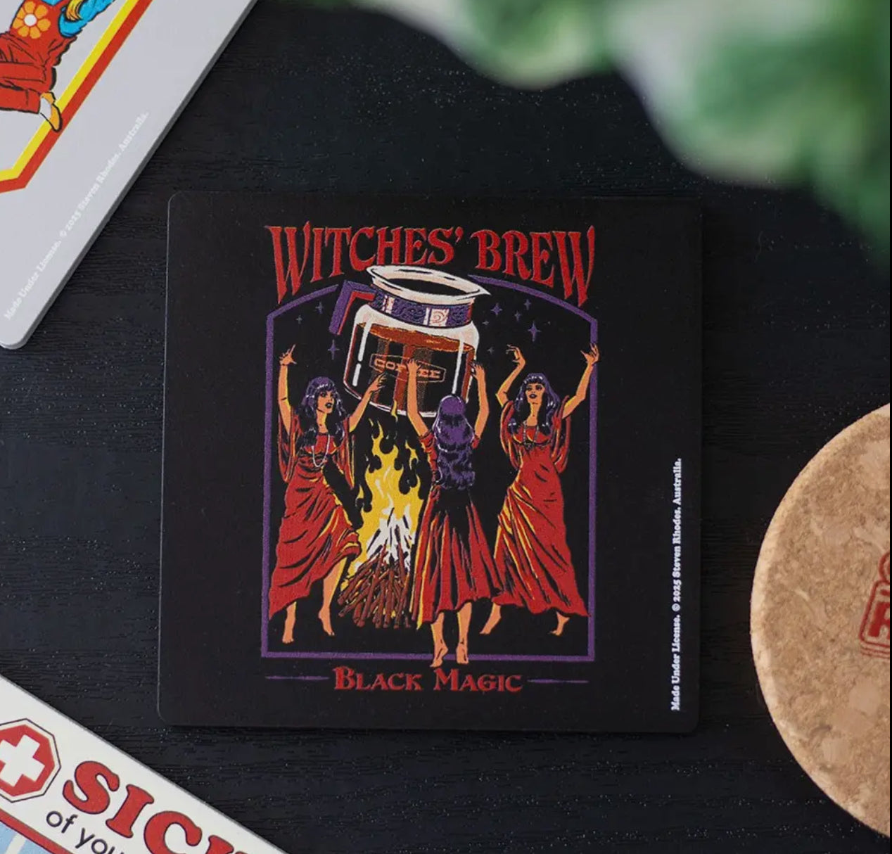 Witches' Brew Coaster By Steven Rhodes