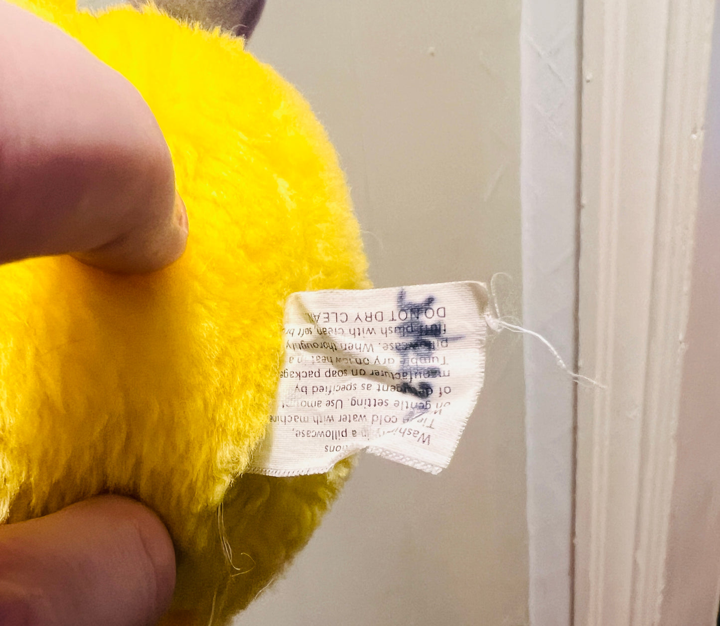 Vintage 1980s mini yellow Popples plush