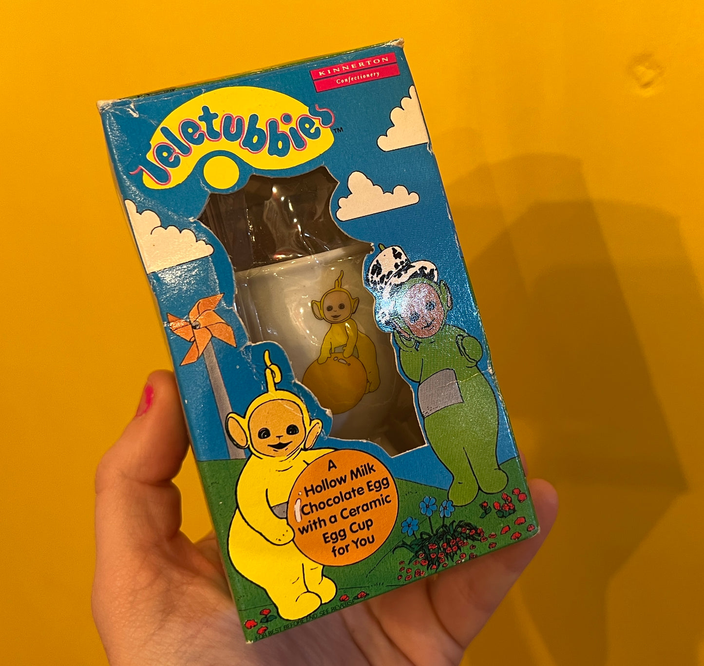 1999 La La Teletubby Easter egg boxed egg cup