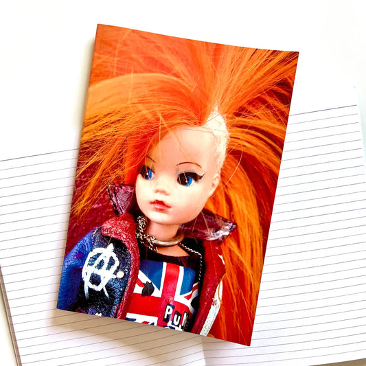Punk Rock Sandy doll A5 Notebook