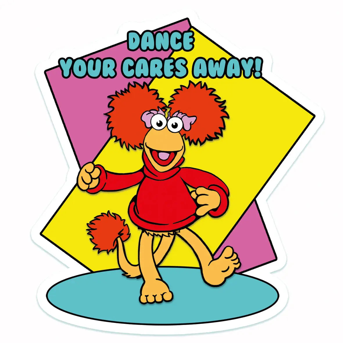 Dance Your Cares Away Vinyl Sticker