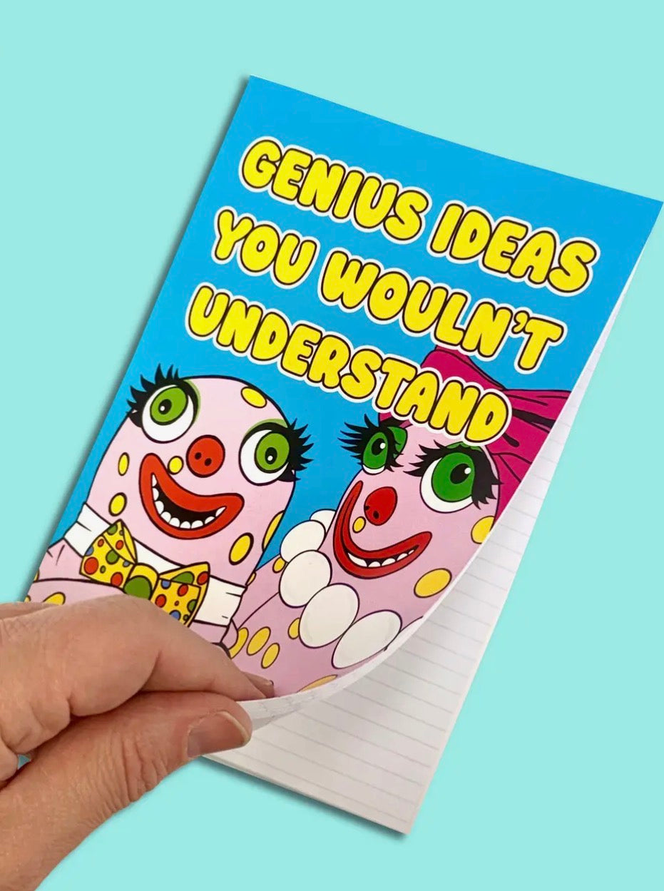 Genius Ideas You Wouldn’t Understand pink monster Inspired A5 Notebook