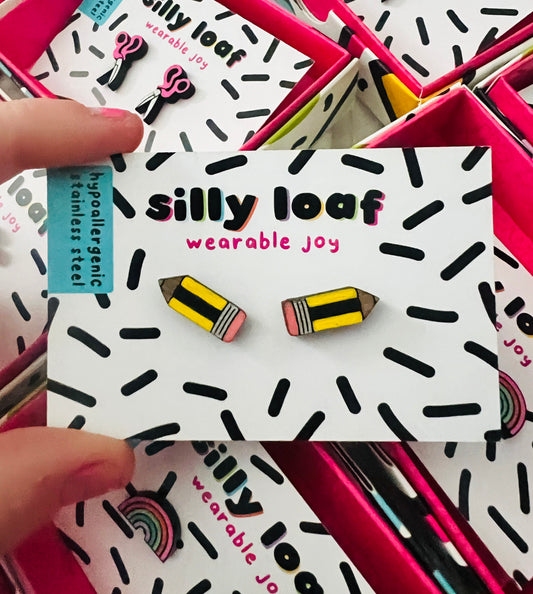 Pencil Stud Earrings
