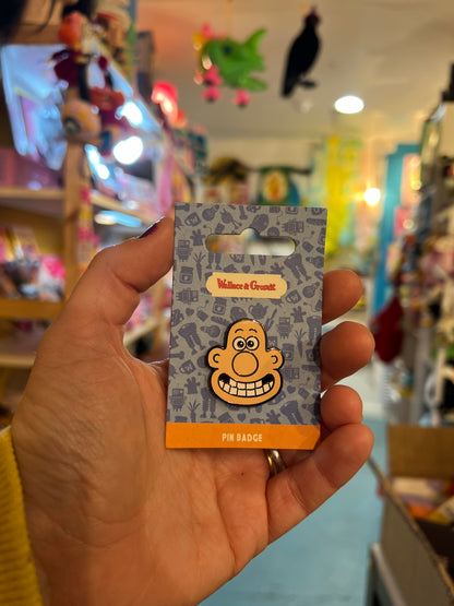 Wallace & Gromit Wallace head pin