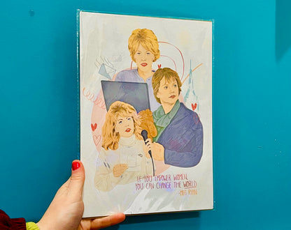 Meg Ryan inspired A4 Print- FREE PRINT with every PRINT order