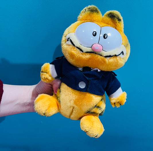 Vintage 1980s Police officer Garfield plush