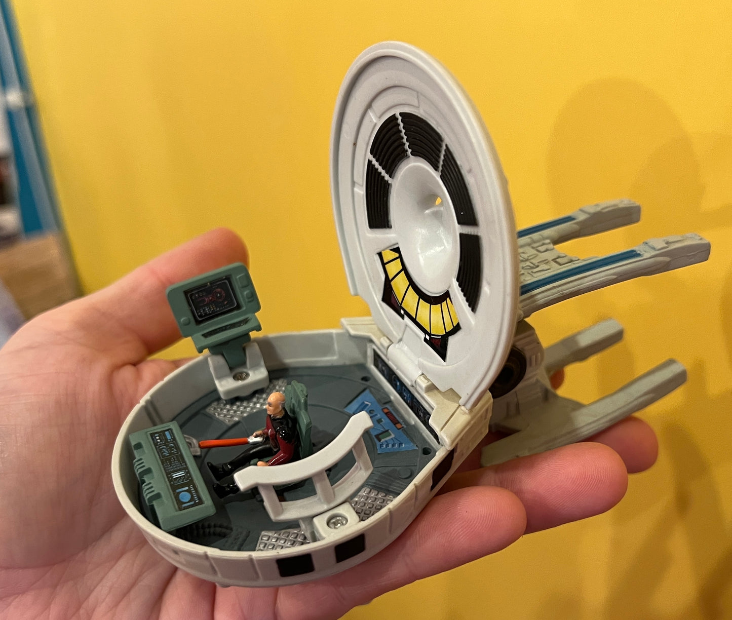 1995 Star Trek Enterprise Playmates set with Picard figure