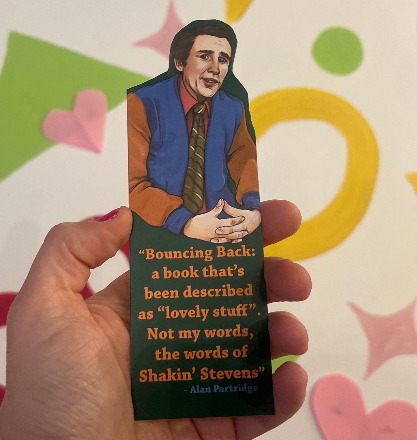 Cunk / Pat Butcher / Jane McD / Mr Darcy / Alan P inspired bookmarks