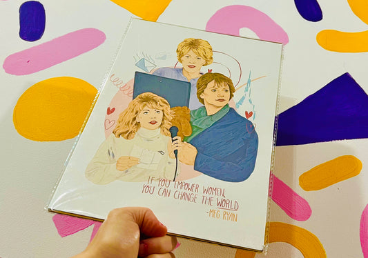 Meg Ryan inspired A4 Print- FREE PRINT with every PRINT order