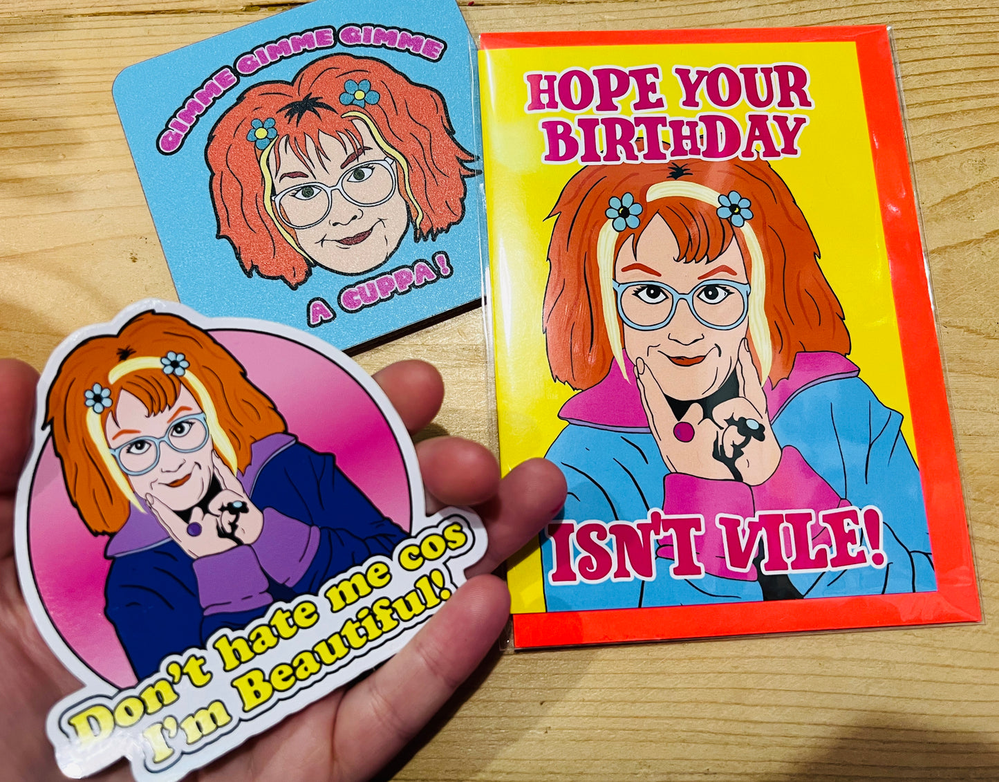 Hope Your Birthday Isn’t Vile Gimmie inspired card