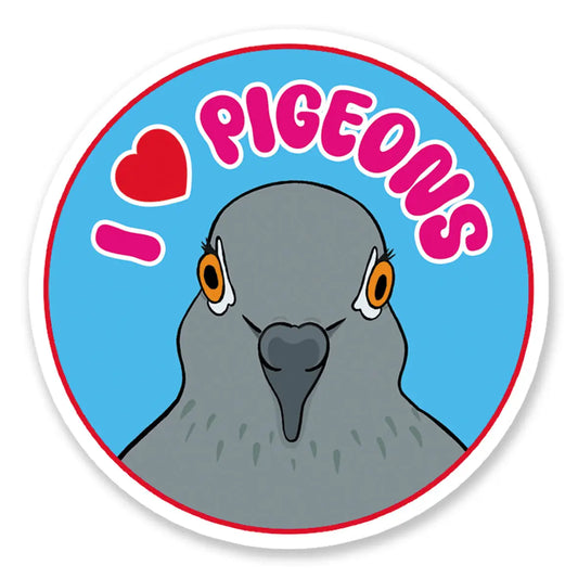 I ❤️ Pigeons Vinyl Sticker