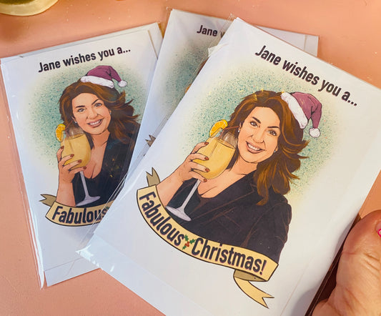 Jane McDonald Christmas greetings Christmas card