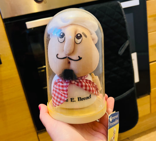 Vintage Dale E. Bread chef from Preserved Personalities with label