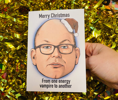 Colin Energy Vampire What We Do In The Shadows inspired Christmas card