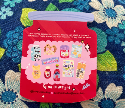 Foodie Sticker Flake Pack