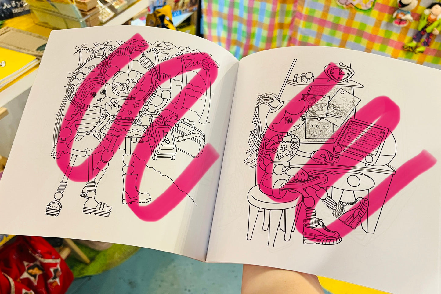 Betty Spaghetty colouring book