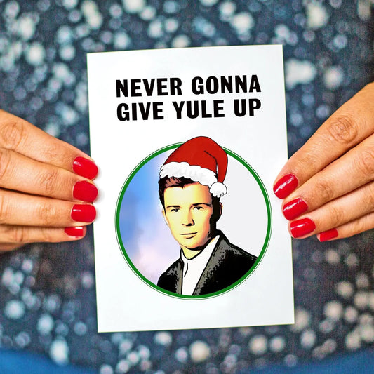 Funny Rick Astley Christmas Card