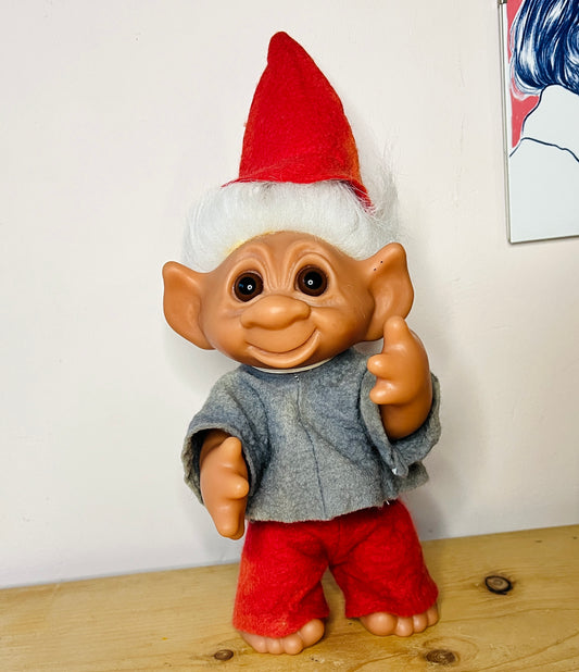 Vintage 9" DAM 1986 Troll toy