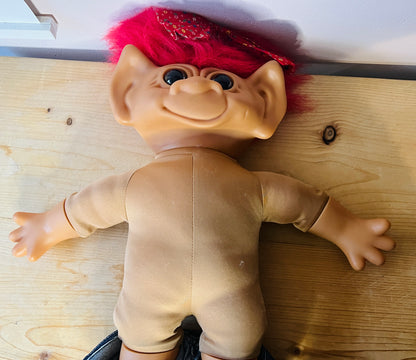 1987 Uneeda large Troll with rare personal tag