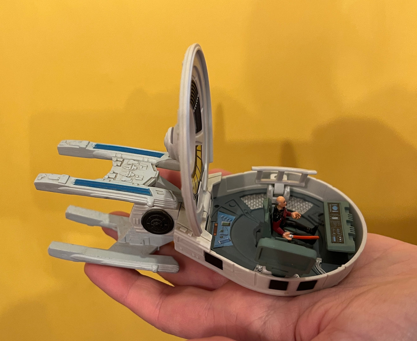 1995 Star Trek Enterprise Playmates set with Picard figure