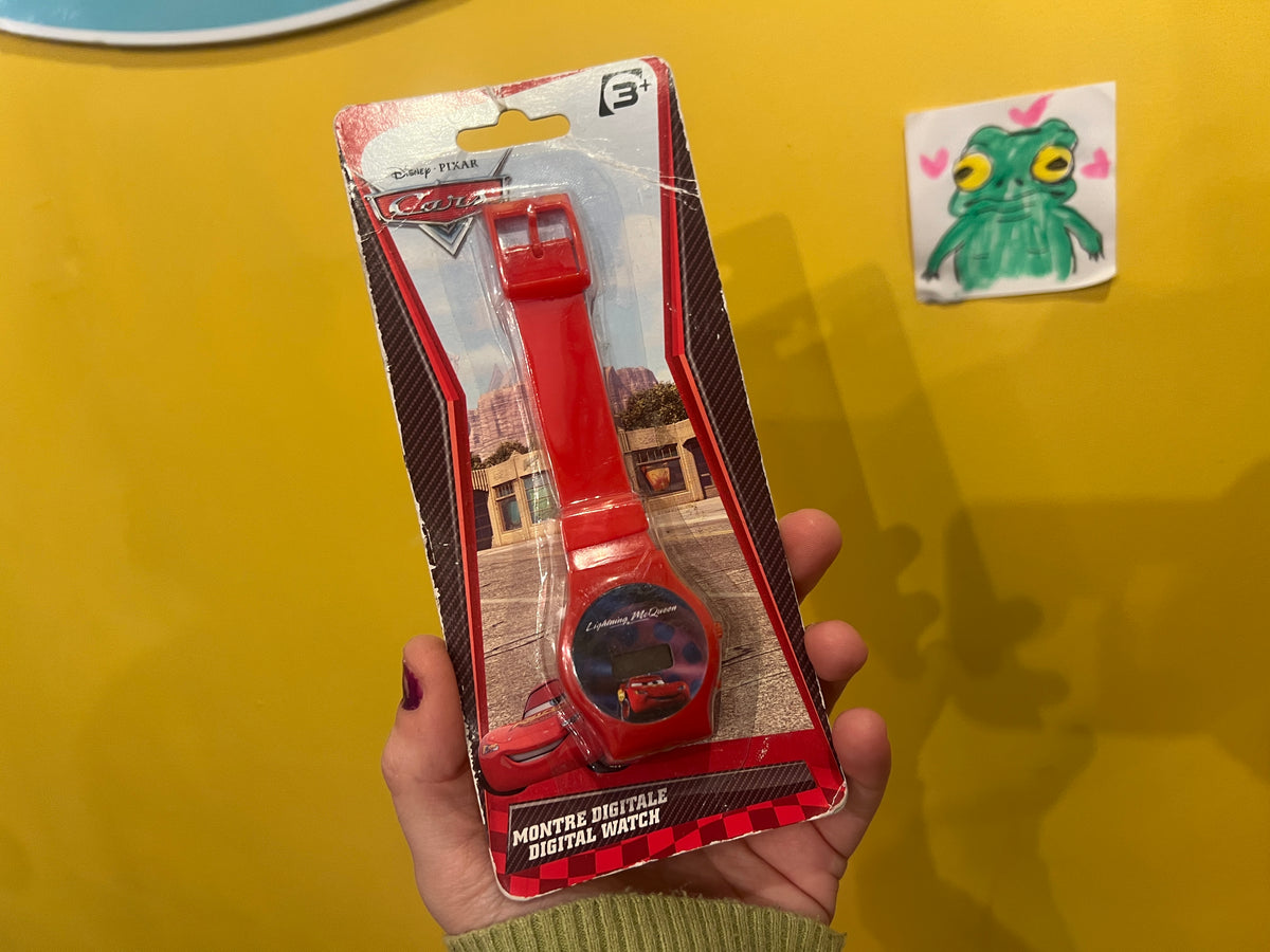 2010 collectible boxed Fun Pixar Cars Watch - untested