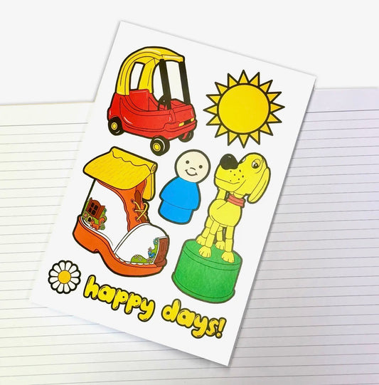 Happy Days nostalgia Inspired A5 Notebook