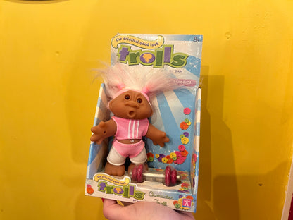 Boxed Rare 2005 original Good Luck Aerobics character DAM Troll