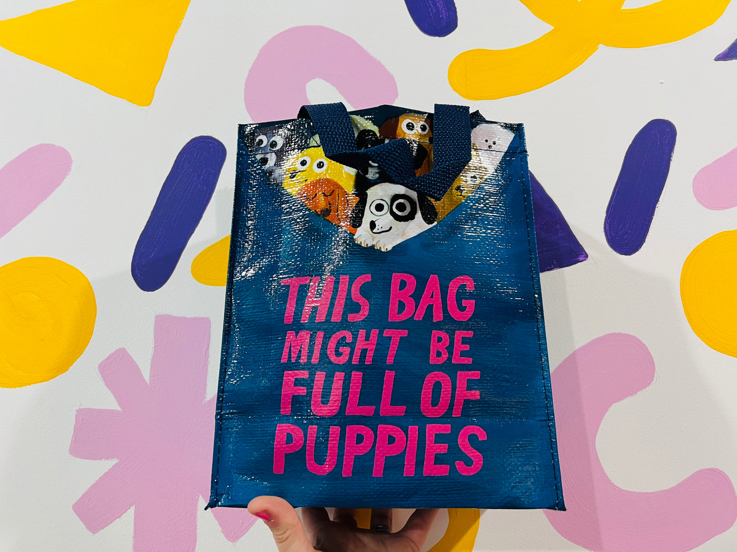 Bag Full of Puppies tote