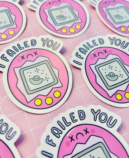 I Failed You Vinyl Sticker