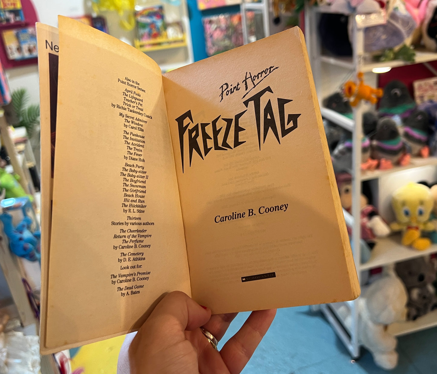 Point Horror Freeze Tag book