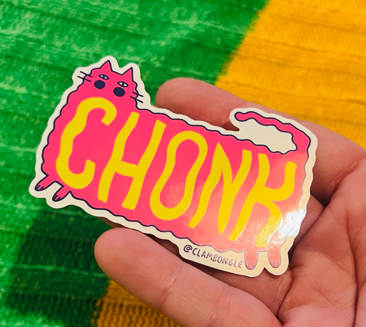Chonk cat sticker
