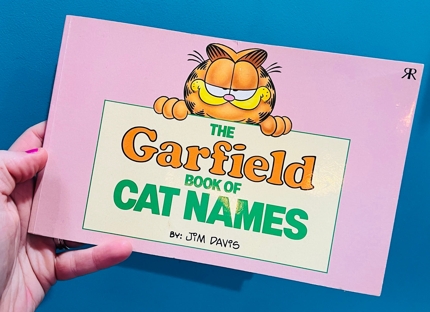 Vintage 1980s Garfield book of Cat Names