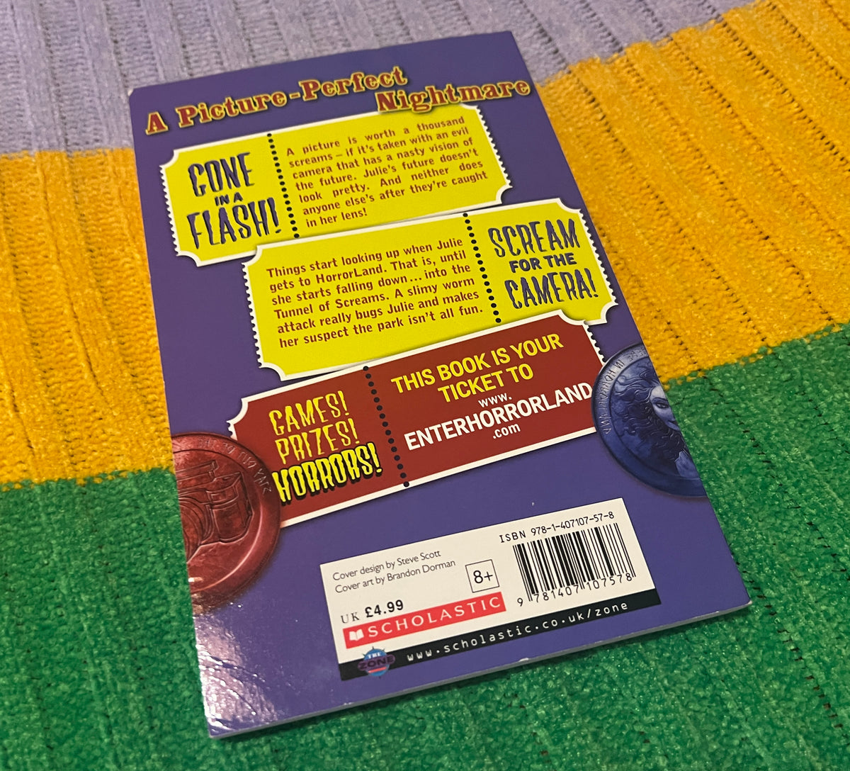 Horrorland - Say Cheese - and Die Screaming! Goosebumps book