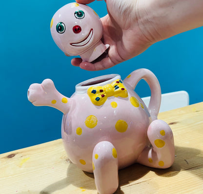 Vintage Mr Blobby teapot