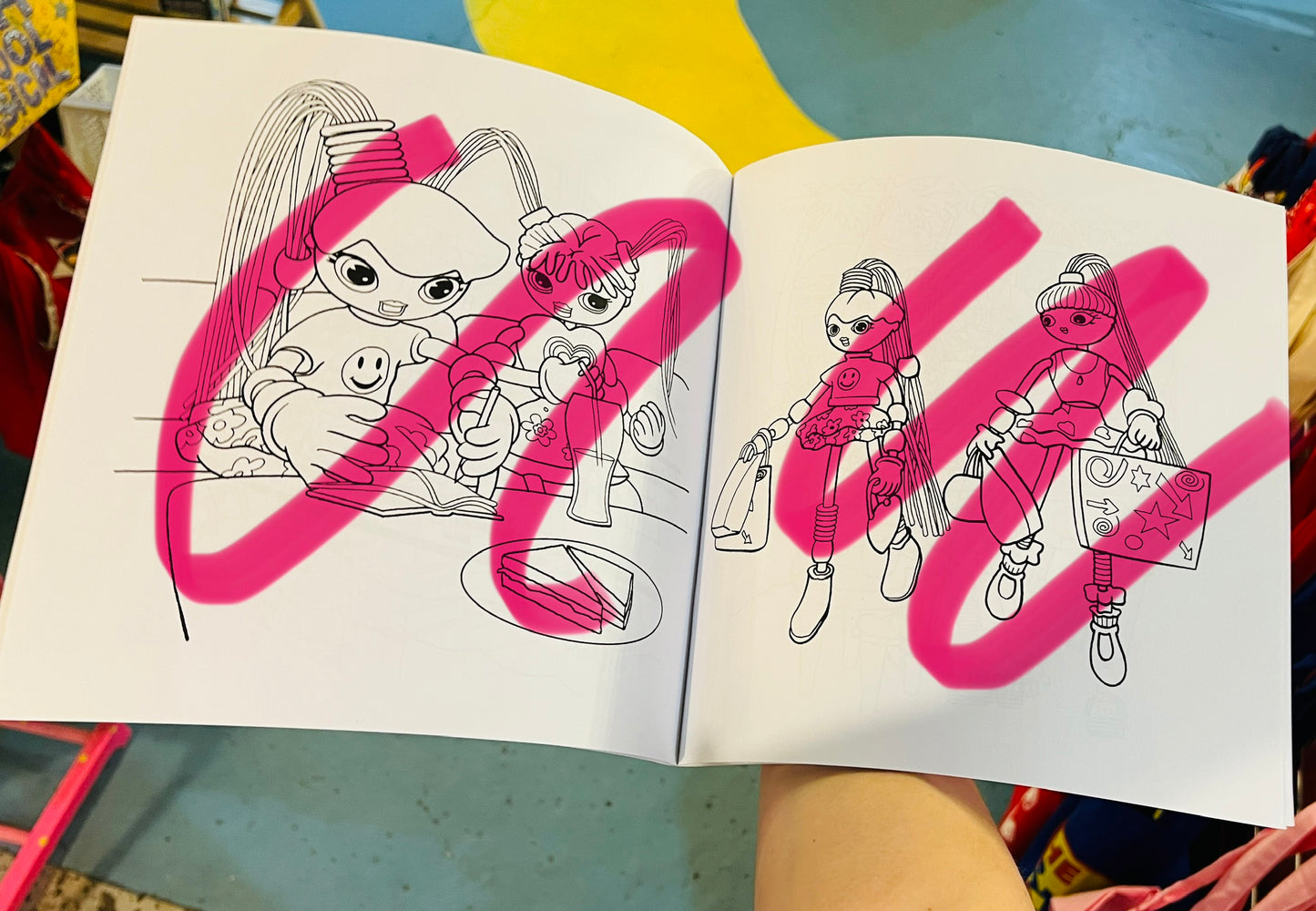 Betty Spaghetty colouring book