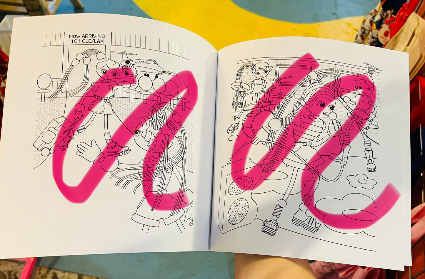 Betty Spaghetty colouring book