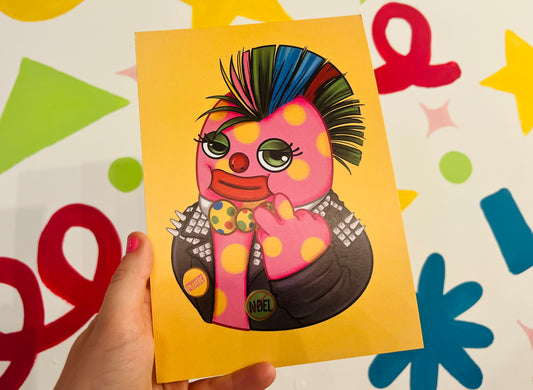Punk Blobby inspired A5 Print