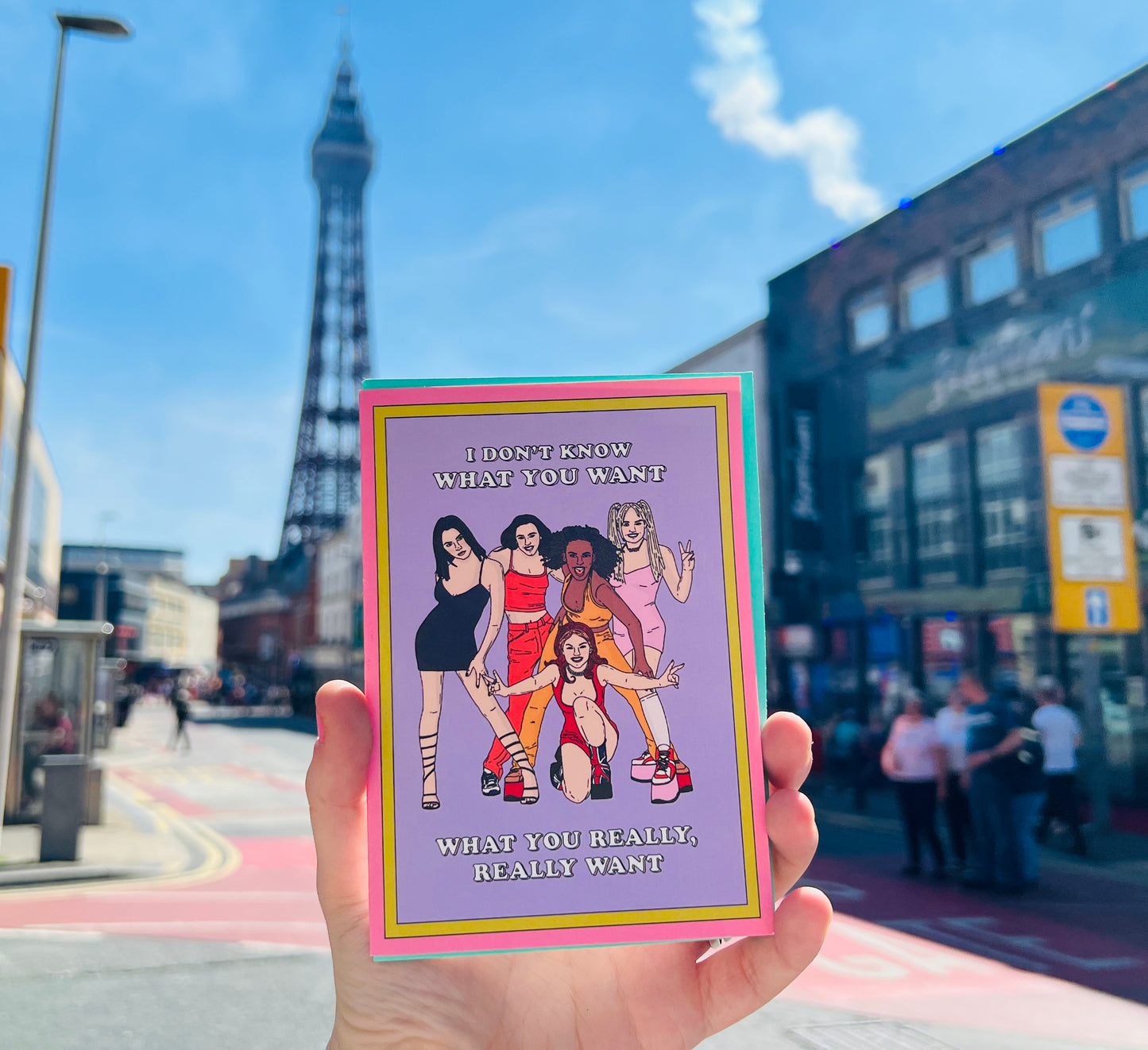 I Don't Know What You Want Spice Girls Card