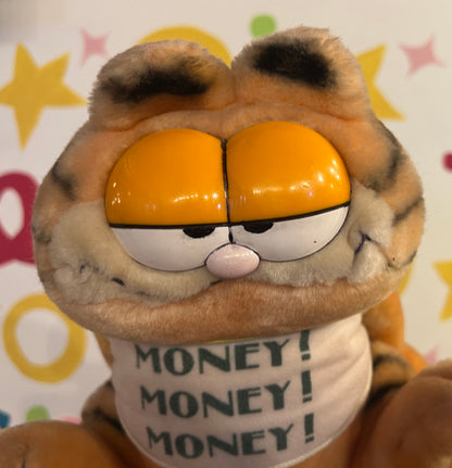 Vintage 1981 Dakin Money Box Garfield plush
