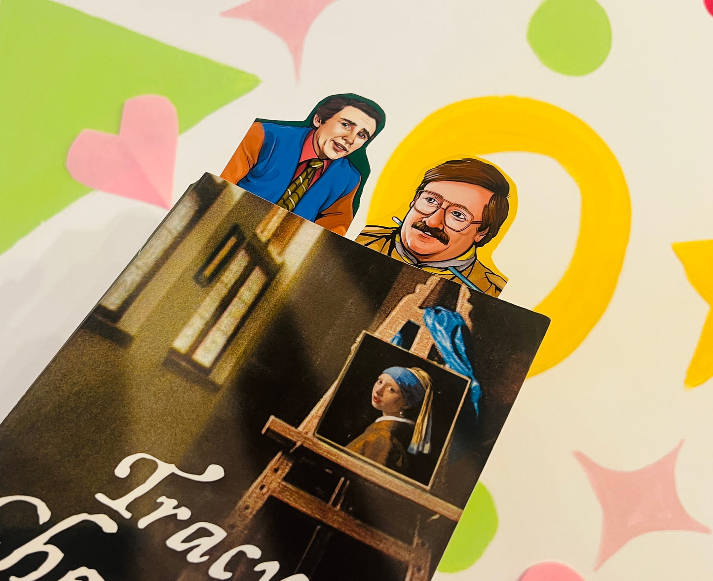 Cunk / Pat Butcher / Jane McD / Mr Darcy / Alan P inspired bookmarks