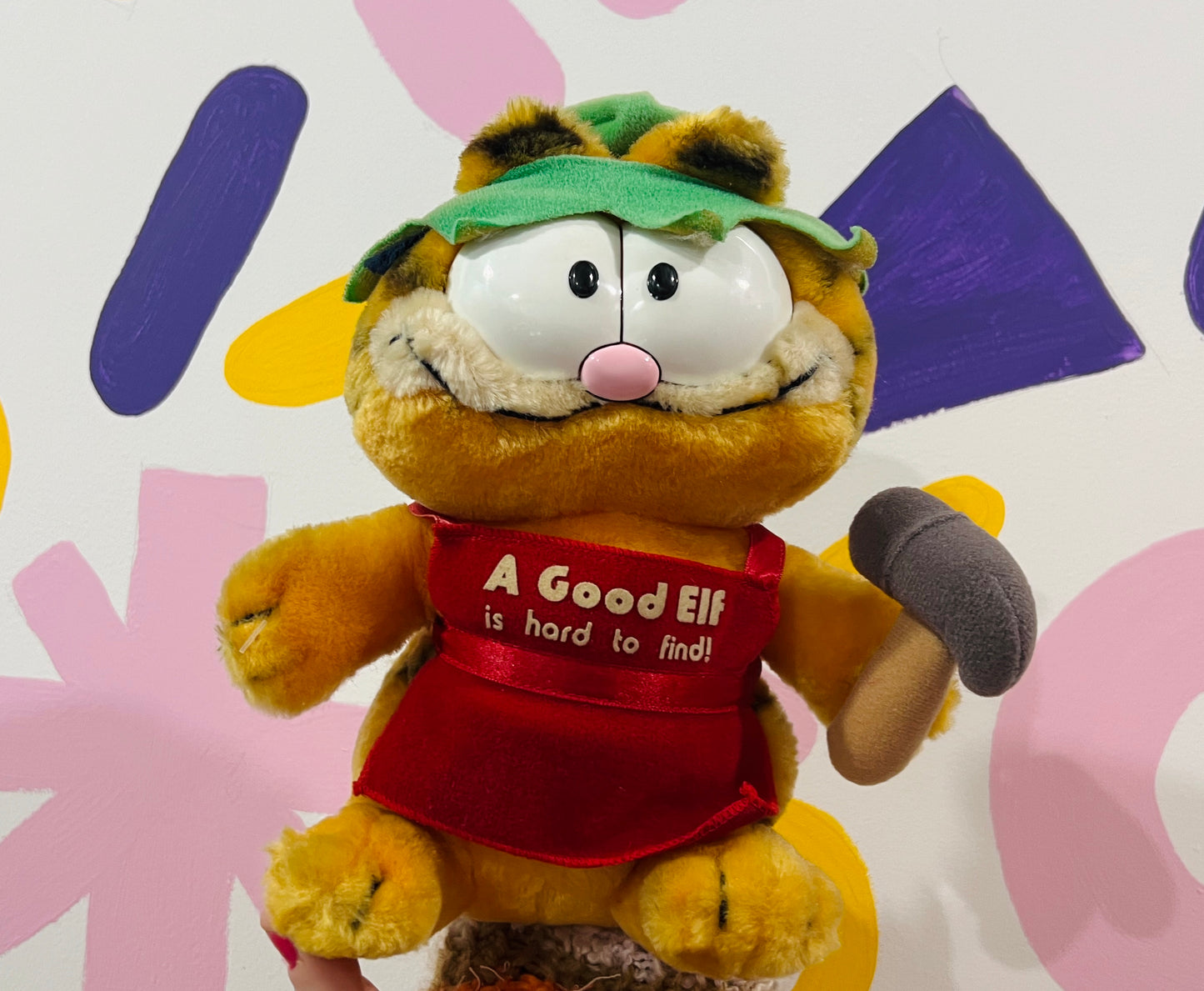 1981 Vintage Elf Garfield plush