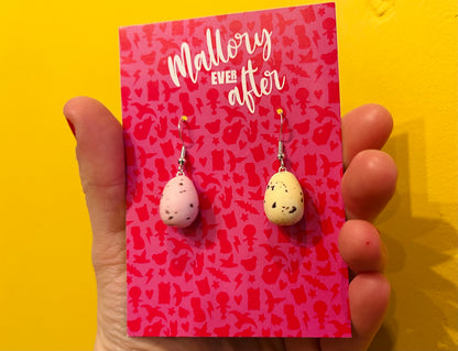 Handmade Mini Egg earrings - choose your colour!