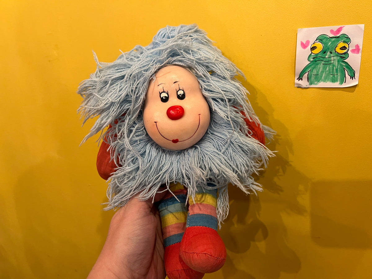 Vintage 1983 Rainbow Brite Blue Sprite plush