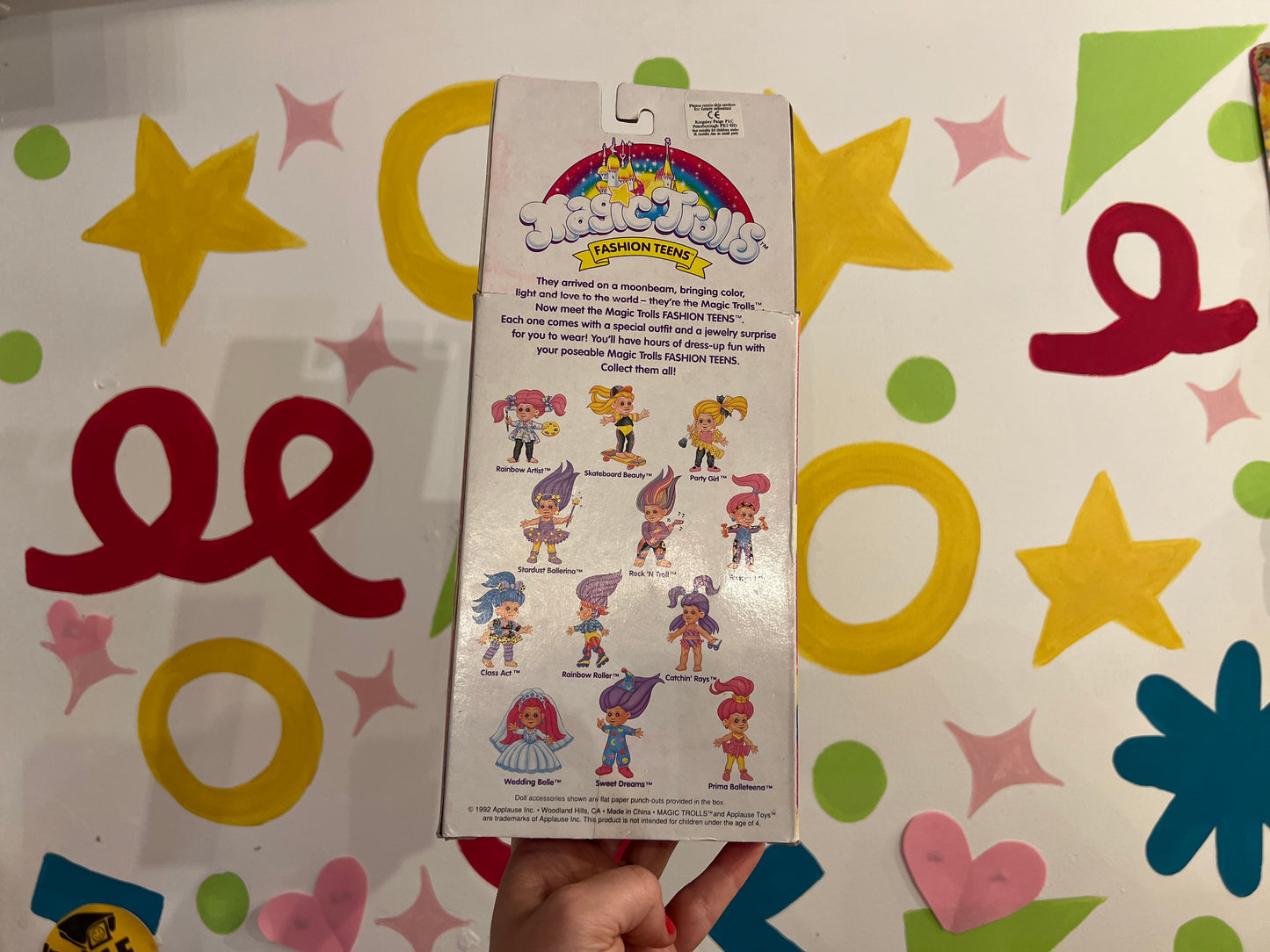 Rare 1992 Magic Trolls Fancy Fit with original packaging