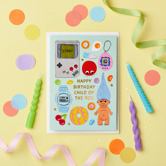 Child of the 90s Birthday Card