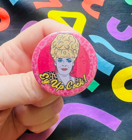 Bet Lynch from Coronation Street inspired Badge