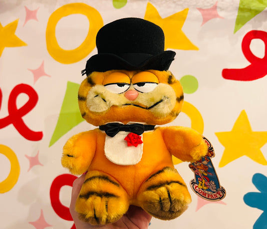 Vintage 1981 Dakin Garfield Marriage Groom plush with tag