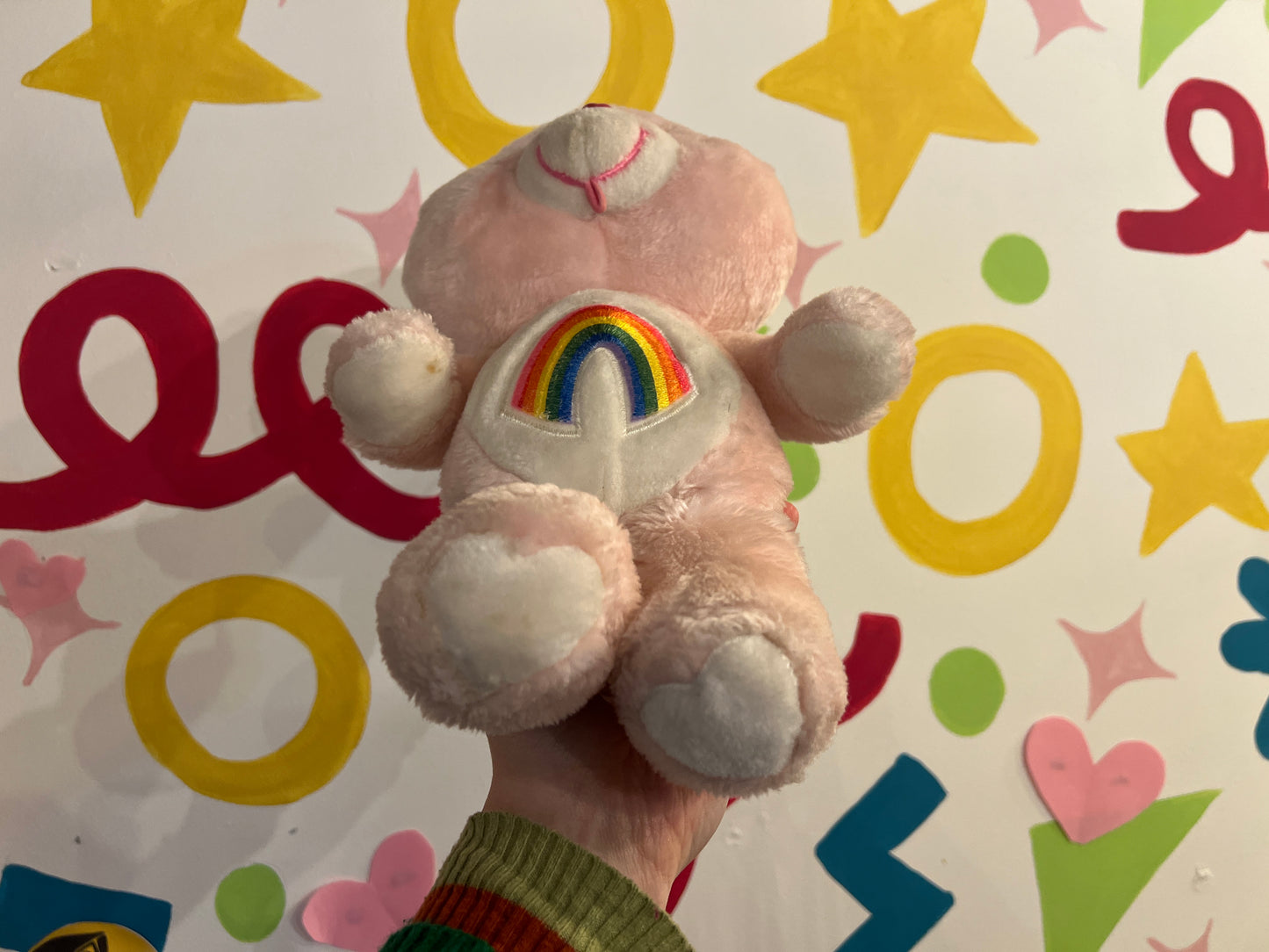 Vintage 1980s Cheer Bear Care Bear 13” plush