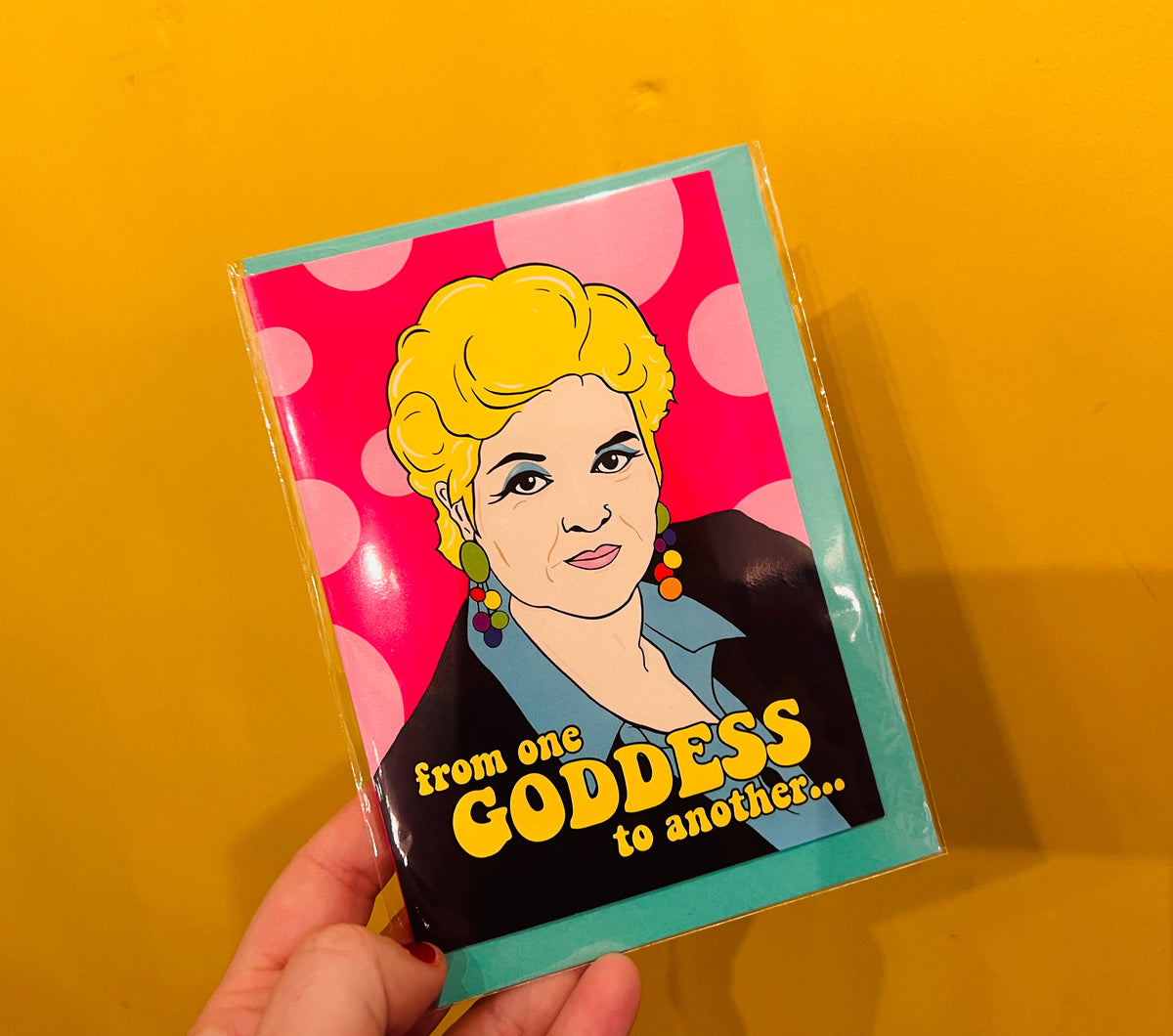 From One Goddess Pat card